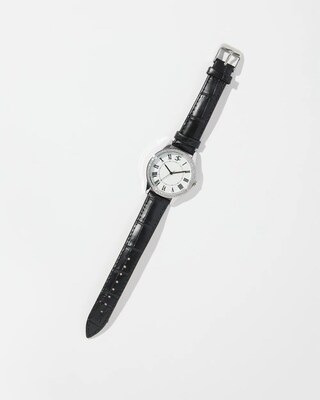 Black Leather Watch