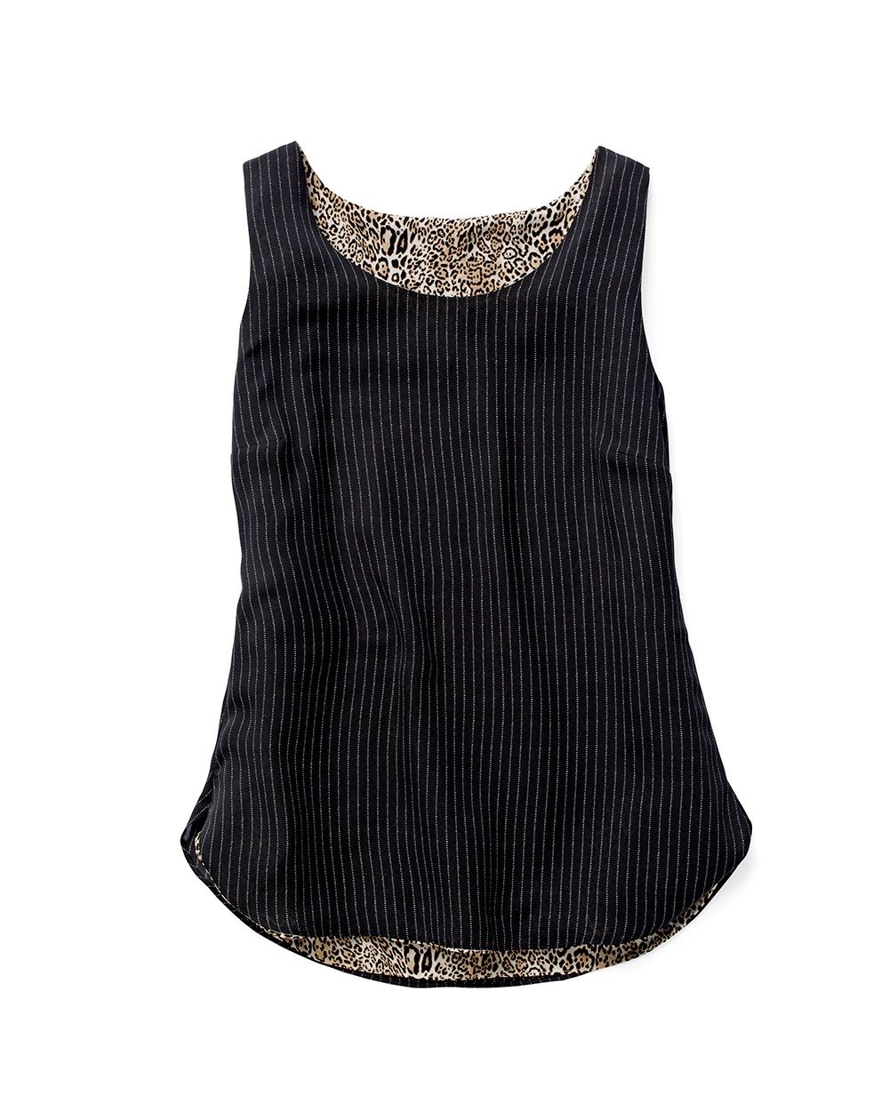 Reversible Striped to Animal-Print Tank