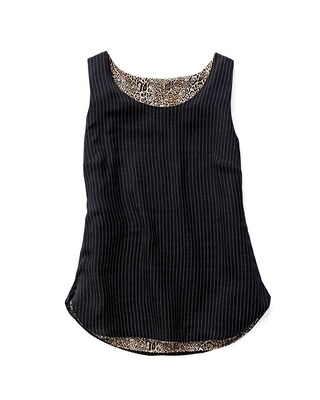 Reversible Striped to Animal-Print Tank