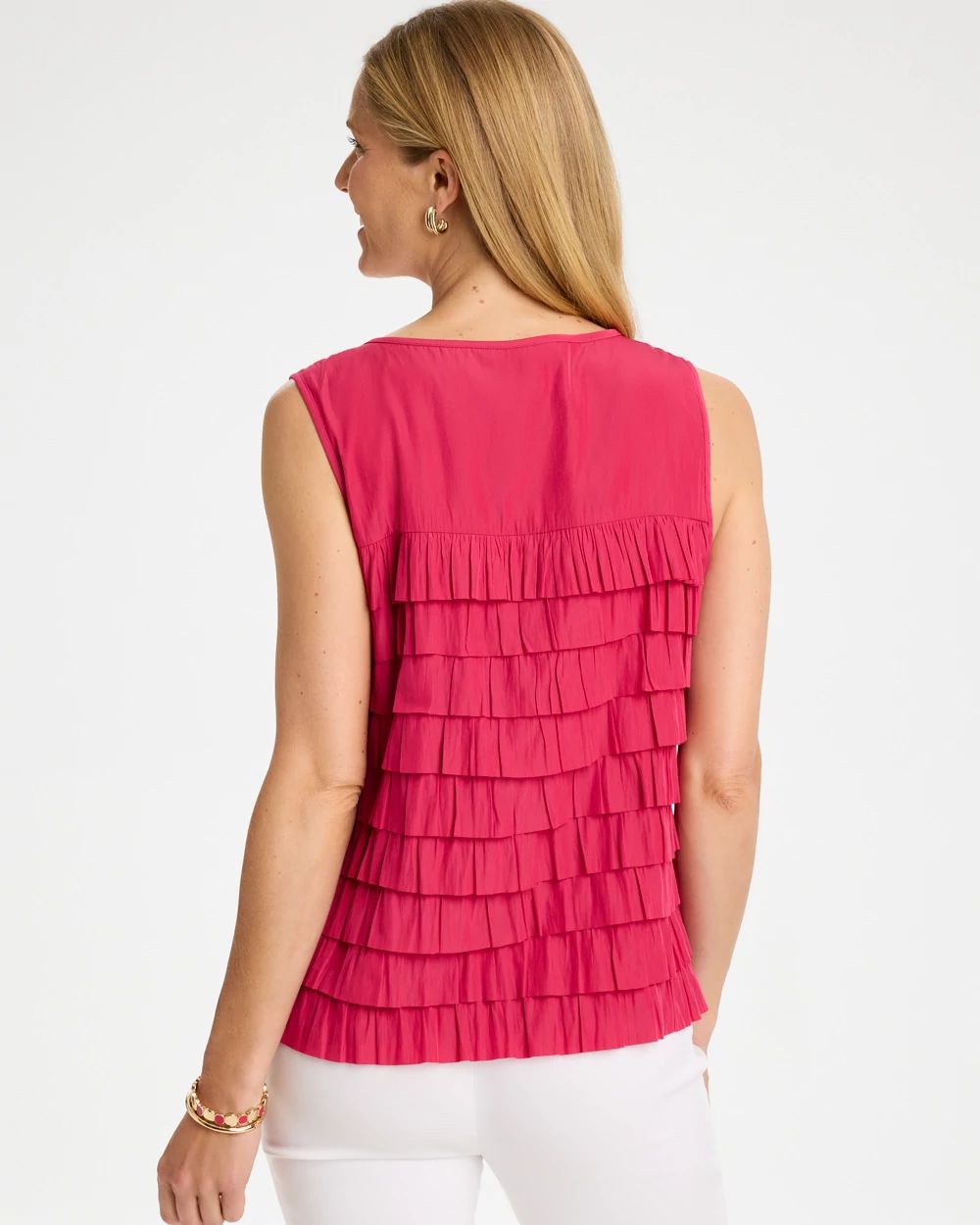Sea Island Tiered Sleeveless Tank click to view larger image.