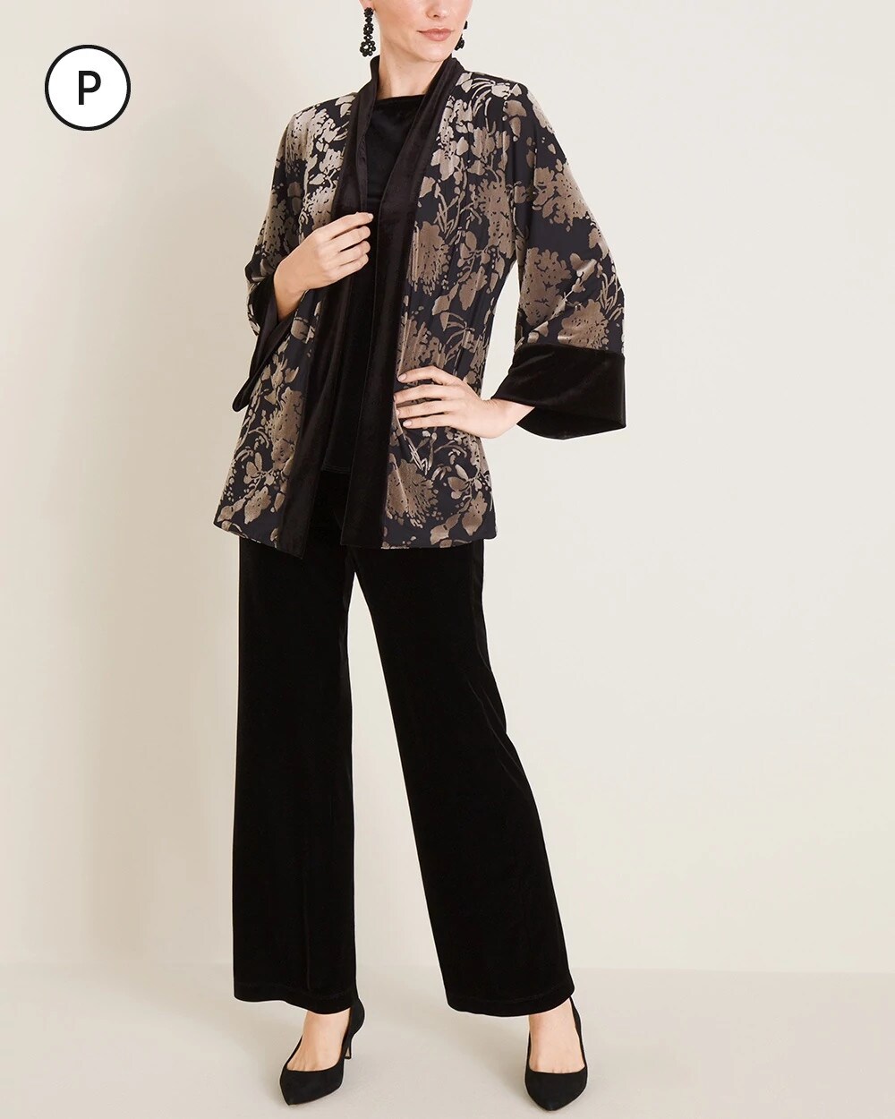 Travelers Collection Velvet No Tummy Pants