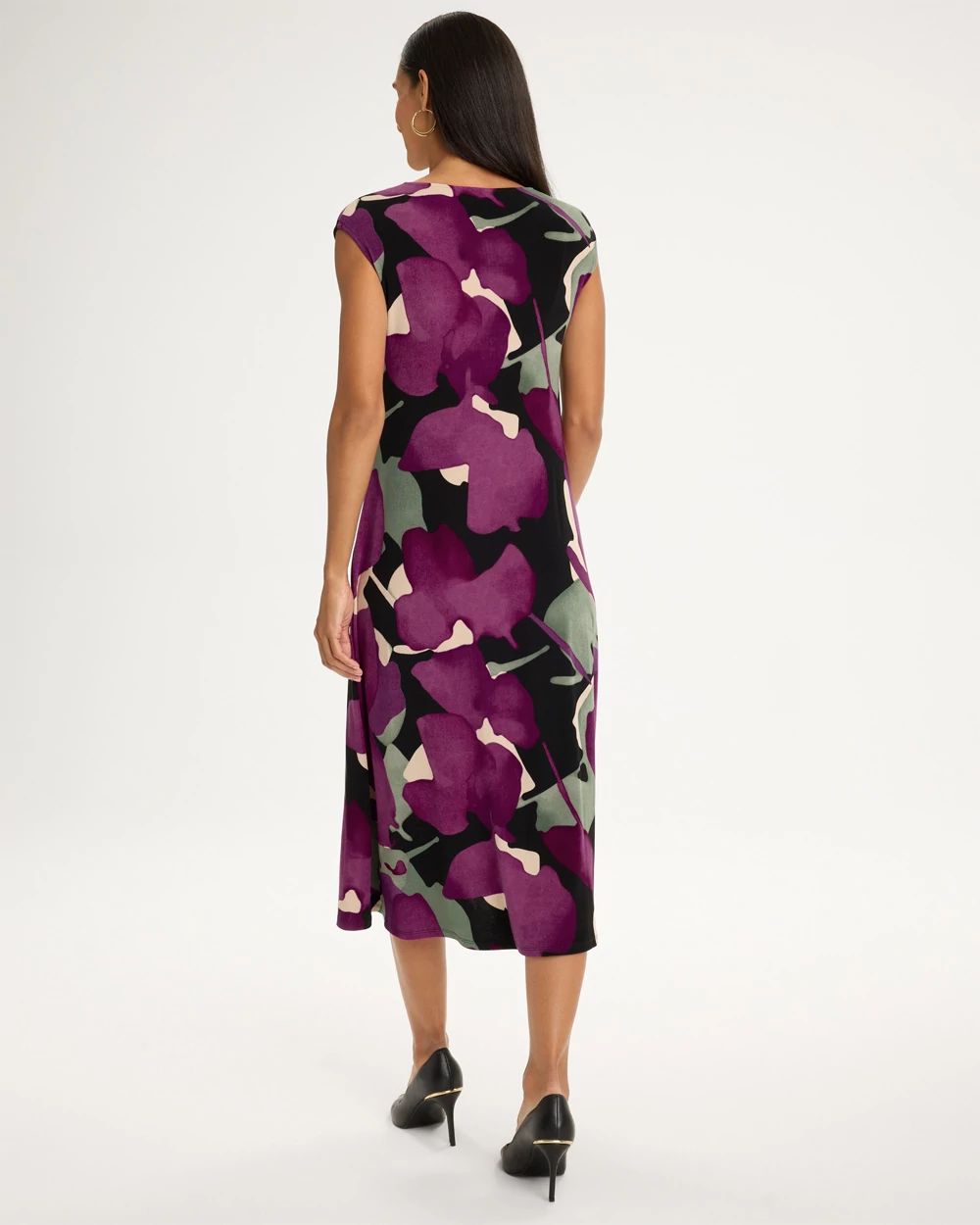 Travelers™ Twist Neck Midi Dress click to view larger image.