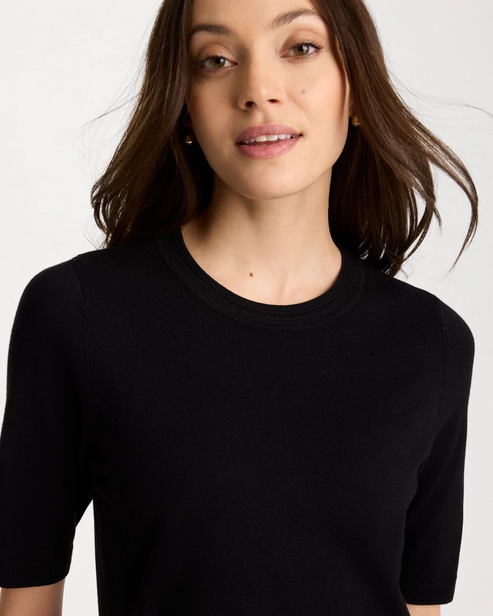 Ella Crewneck Pullover Sweater click to view larger image.