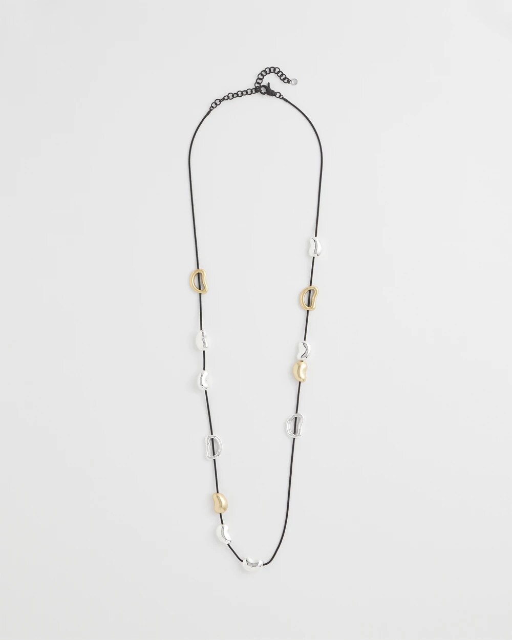 Mixed-Metal Charm Necklace