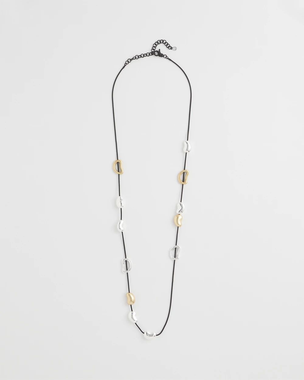 Mixed-Metal Charm Necklace