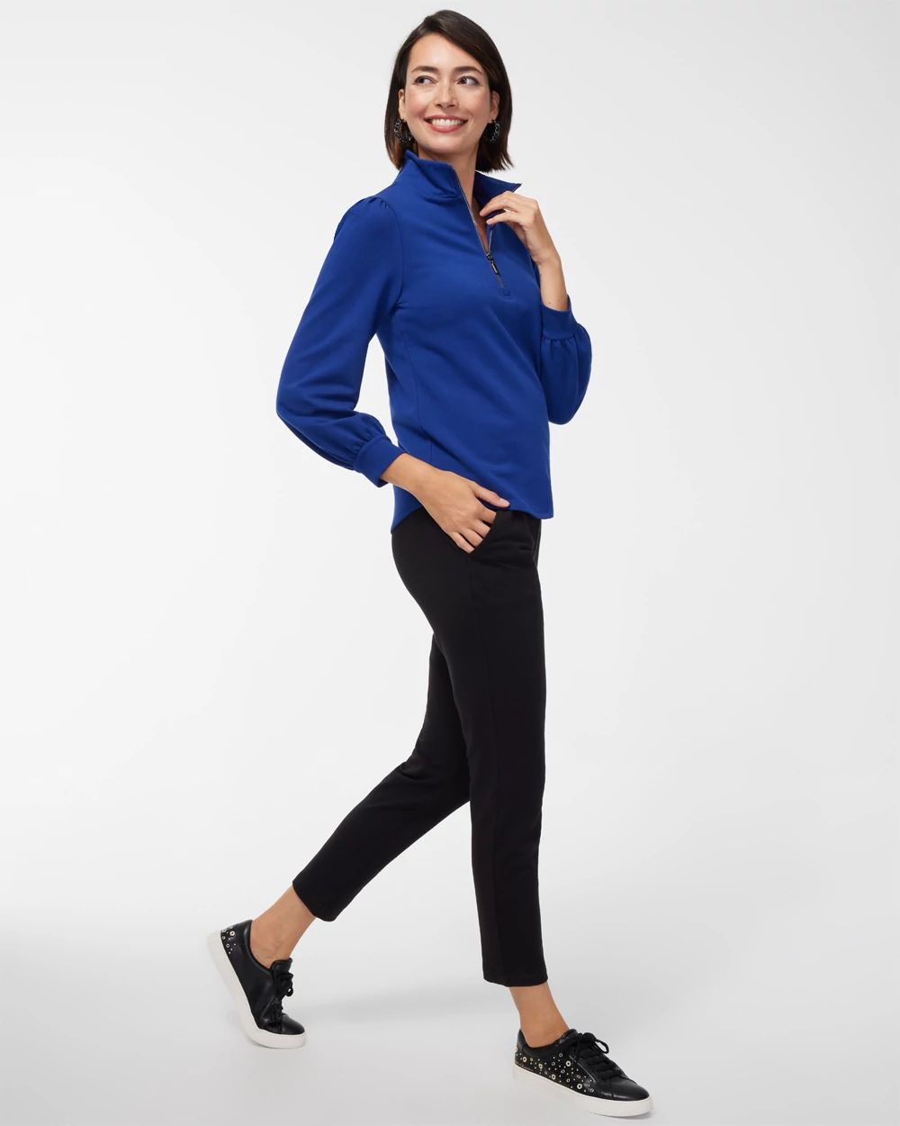 Zenergy French Terry Half Zip Pullover