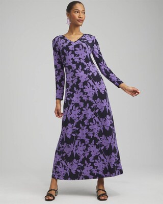 Floral V-neck Maxi Dress
