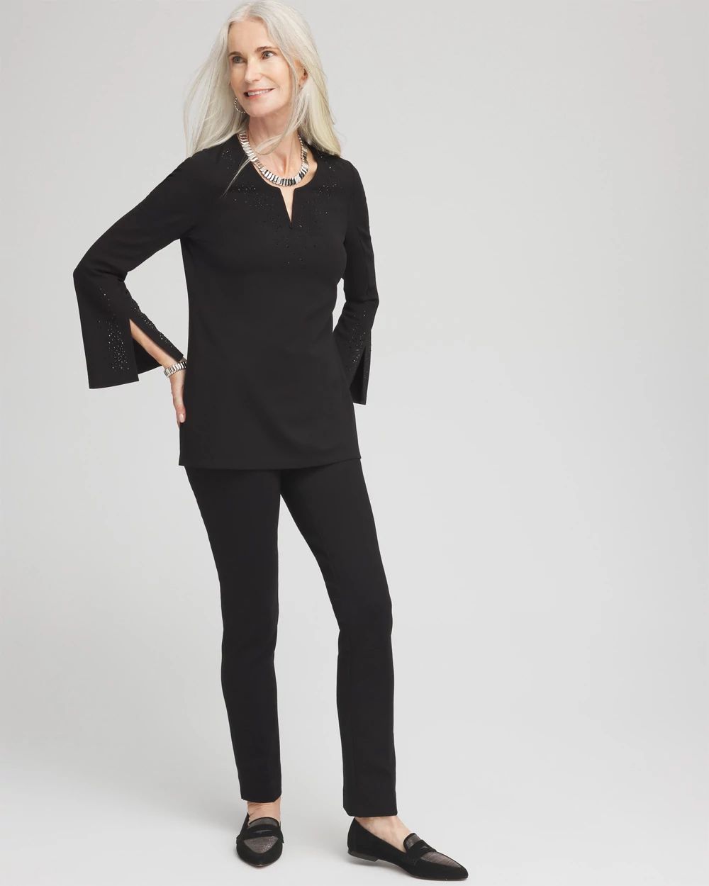 Embellished Ponte Tunic