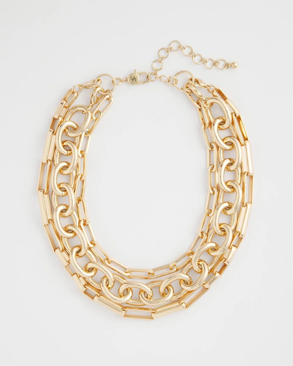 Convertible Three-Strand Chain Necklace click to view larger image.