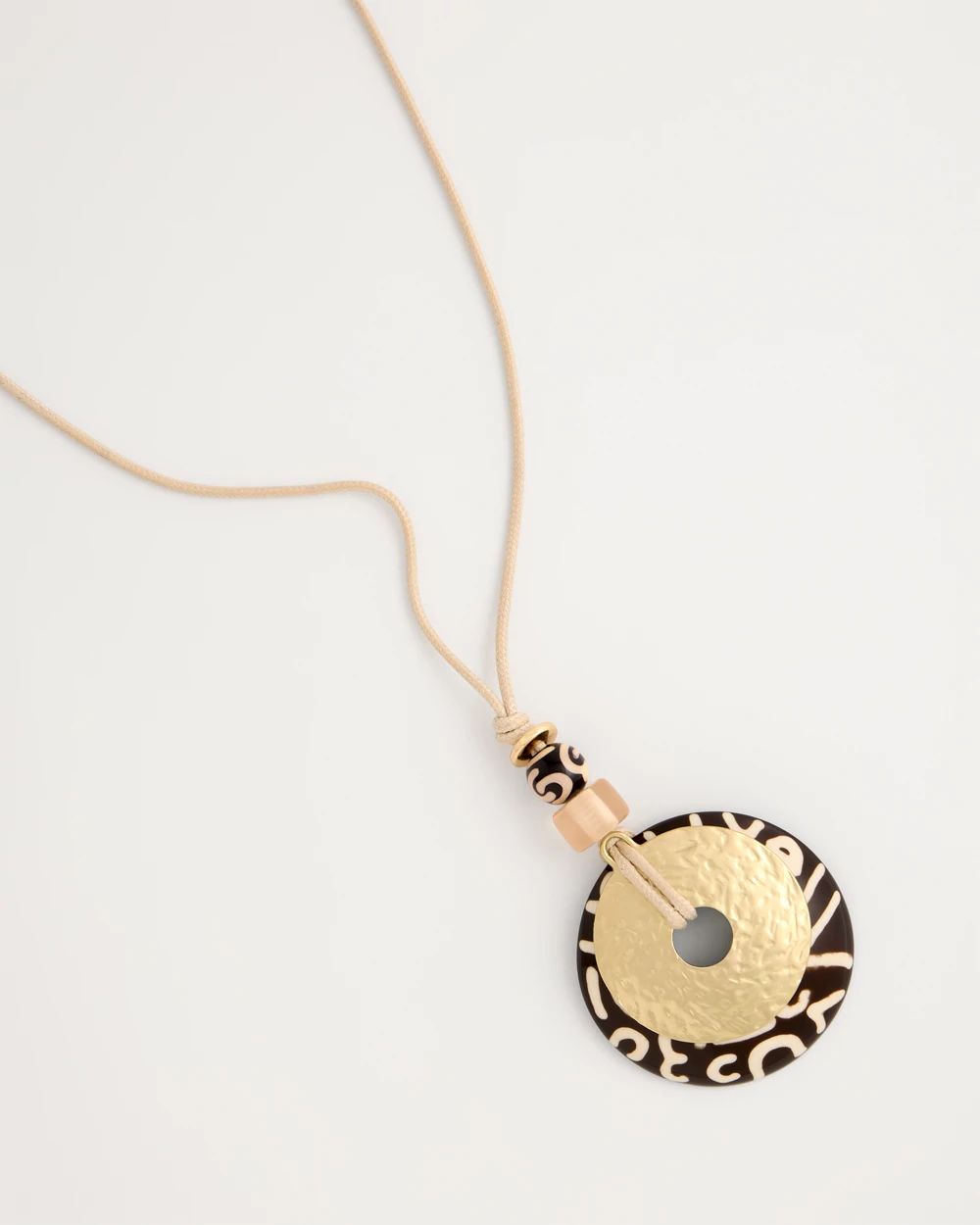 Adjustable Animal Print Pendant Necklace