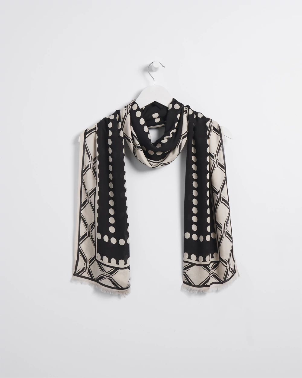 Mixed Print Oblong Scarf