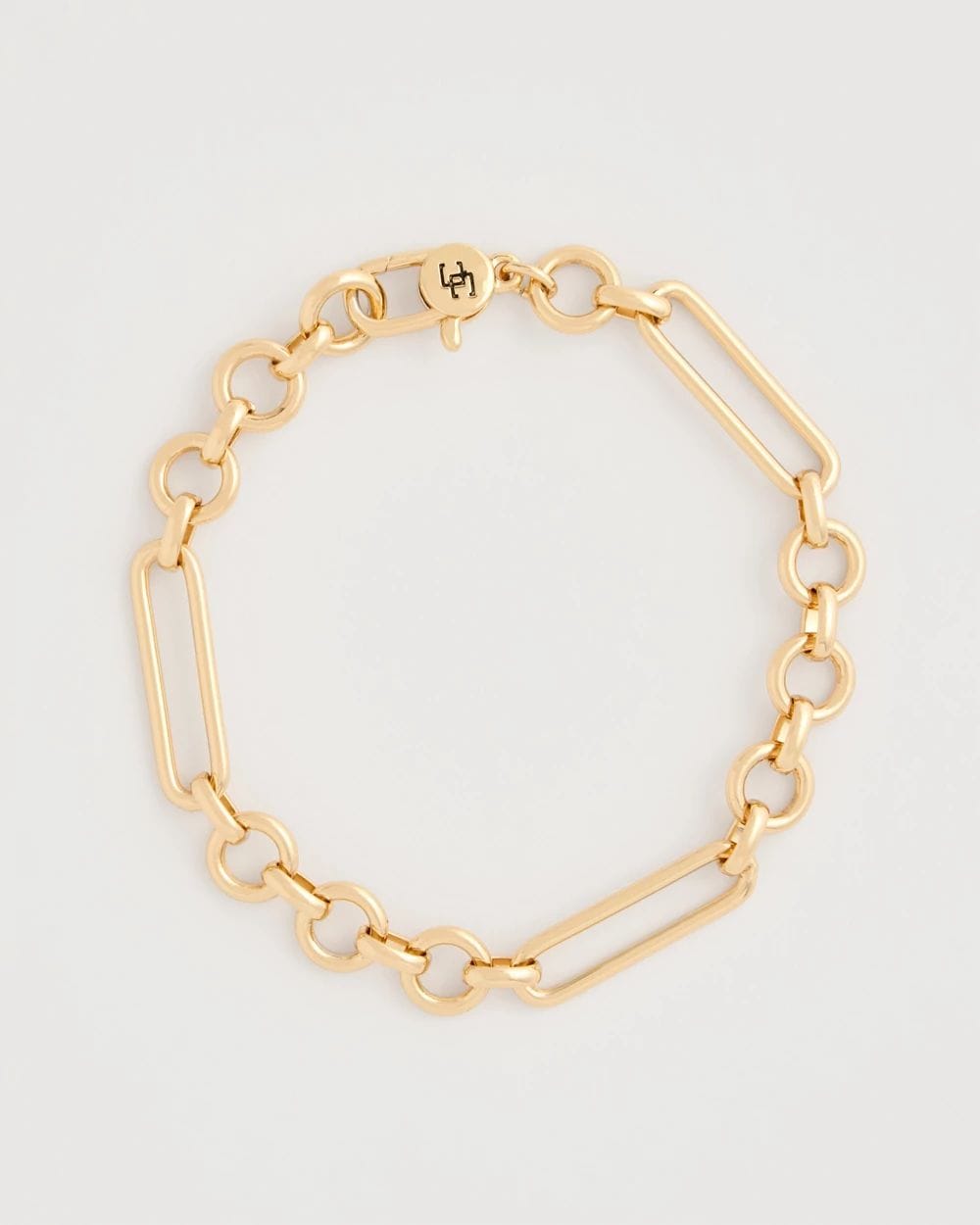 Shiny Goldtone Novelty Charm Bracelet
