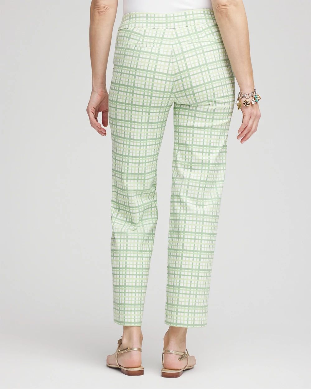 Brigitte™ Wide Leg Plaid Cropped Pants