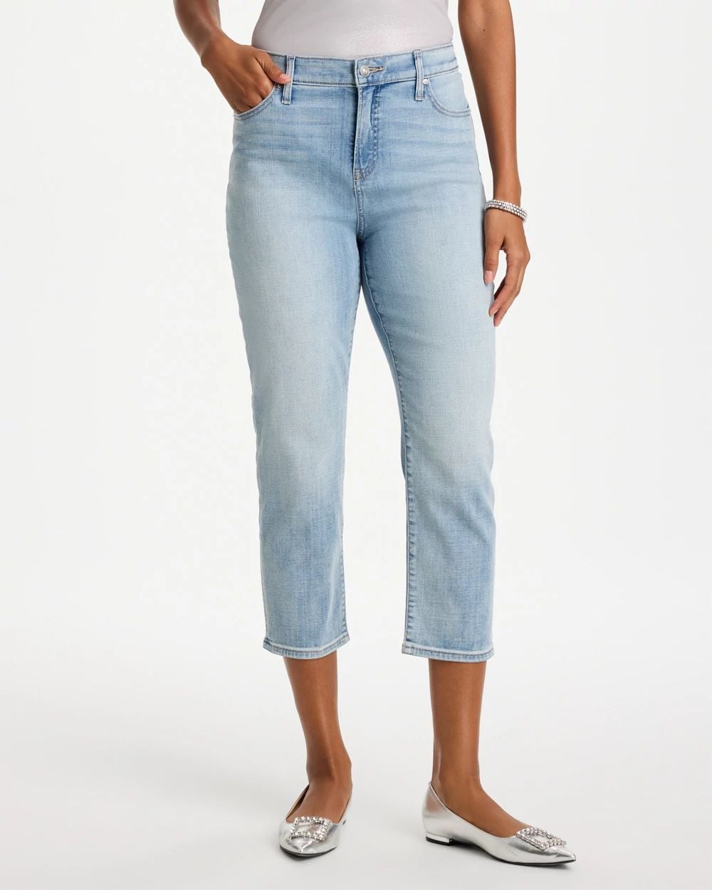 Girlfriend Slim Cropped Jeans