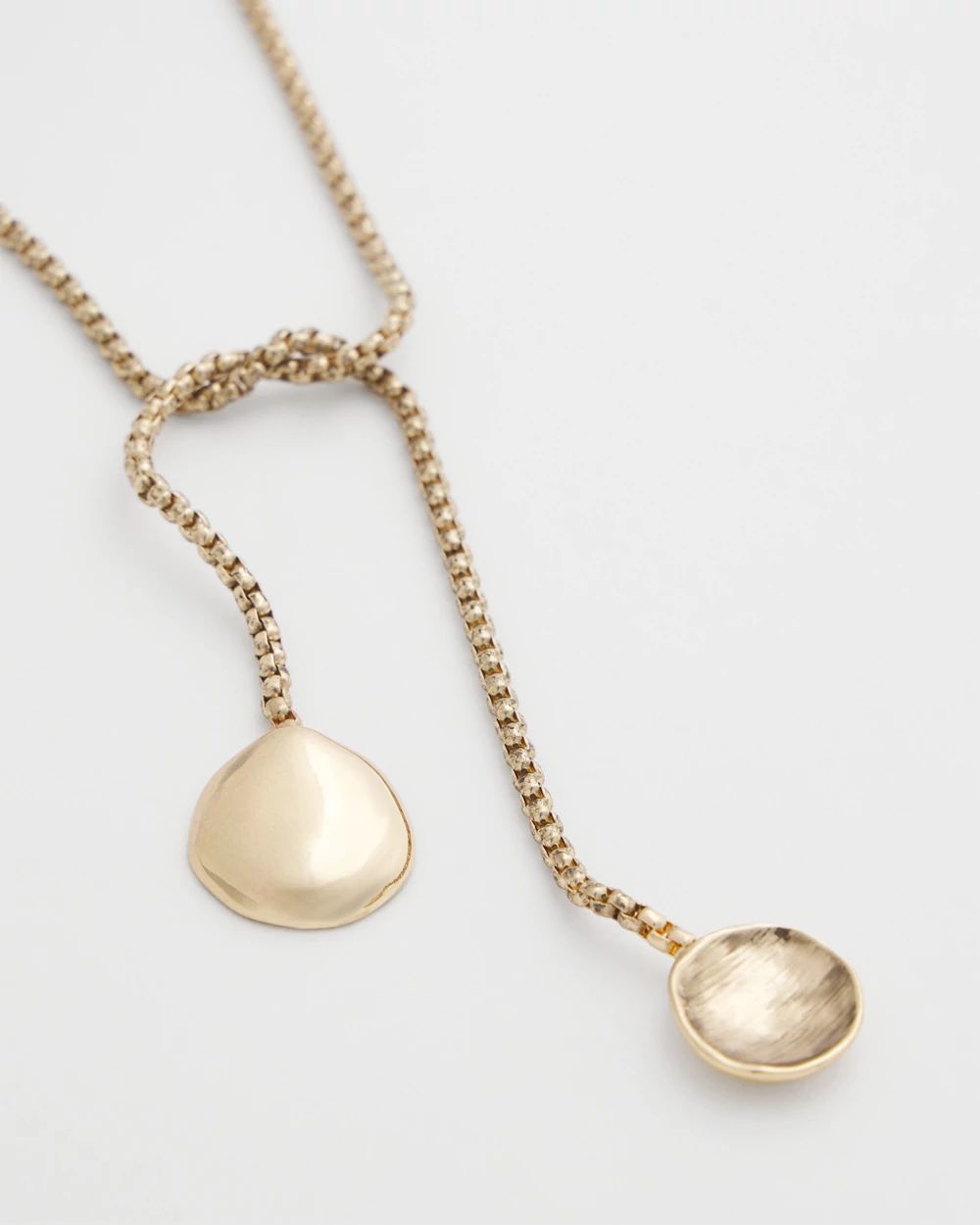 Gold Lariat Necklace