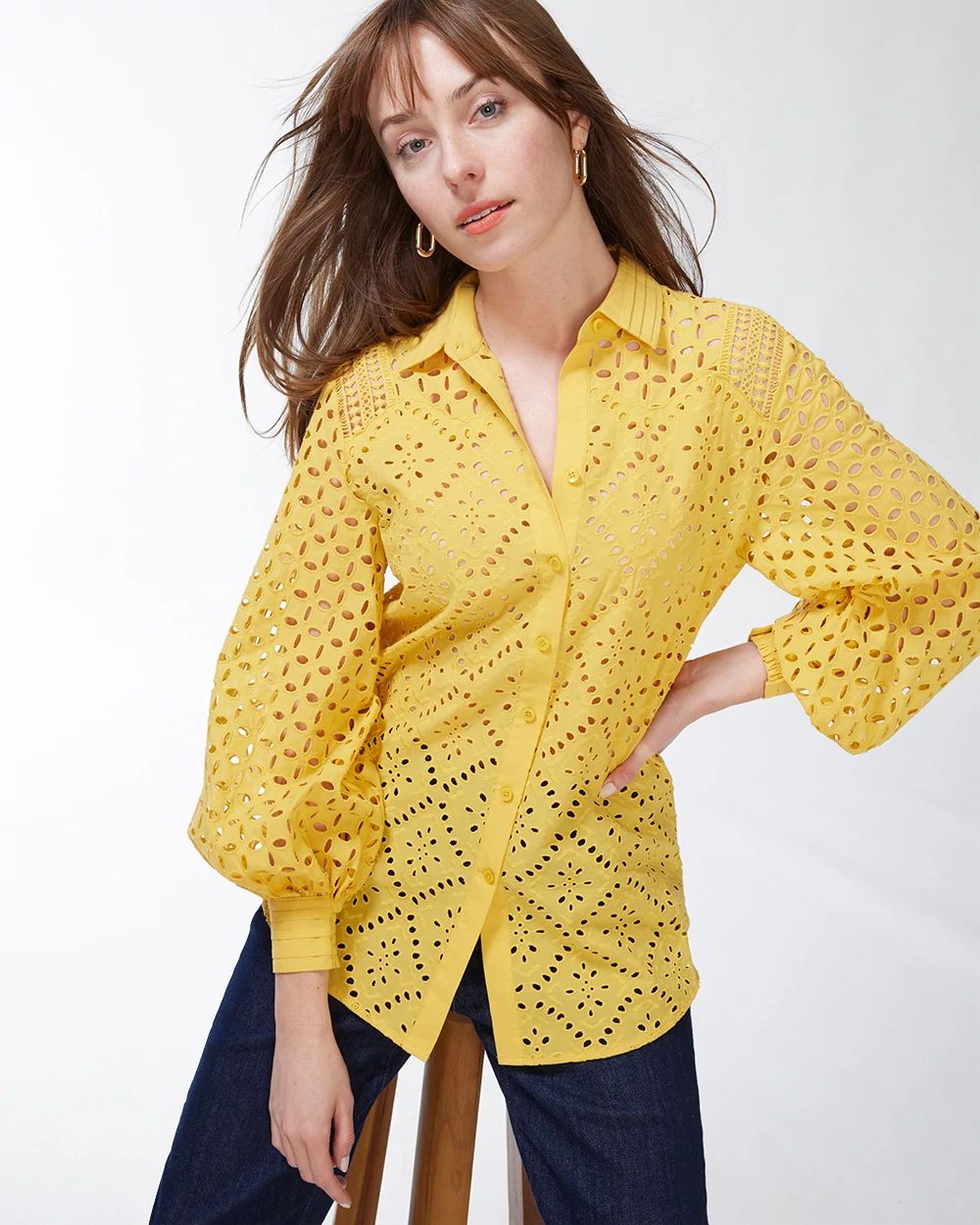 Cotton Stretch Ikat Perfect Tee