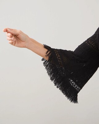 Fringe Stitched Cardigan
