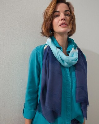 Painted Ombre Oblong Scarf