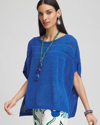 Scoop-Neck Poncho