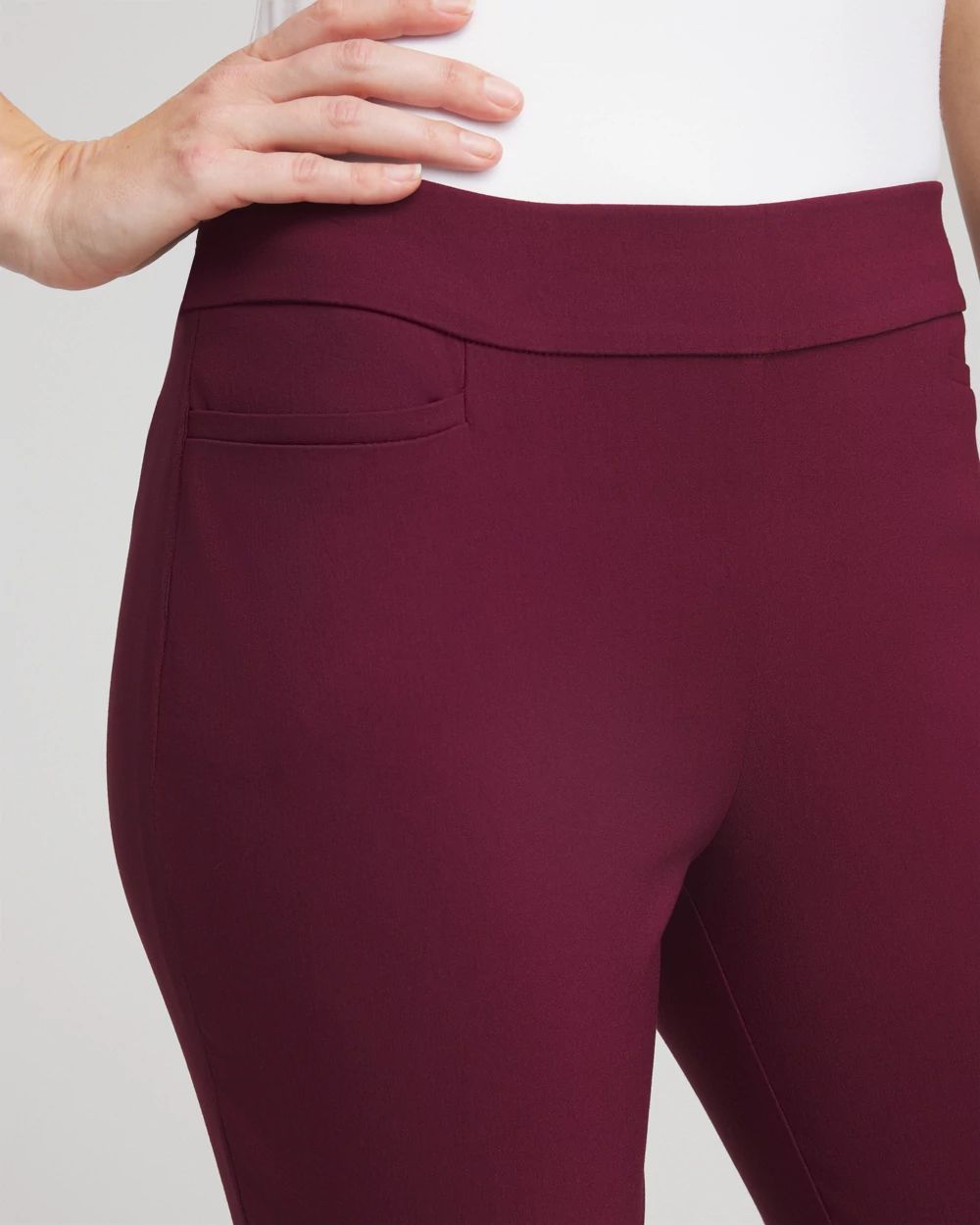 Brigitte™ Pull-On Slim Ankle Pants click to view larger image.