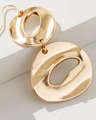 Gold Tone Drop Earrings