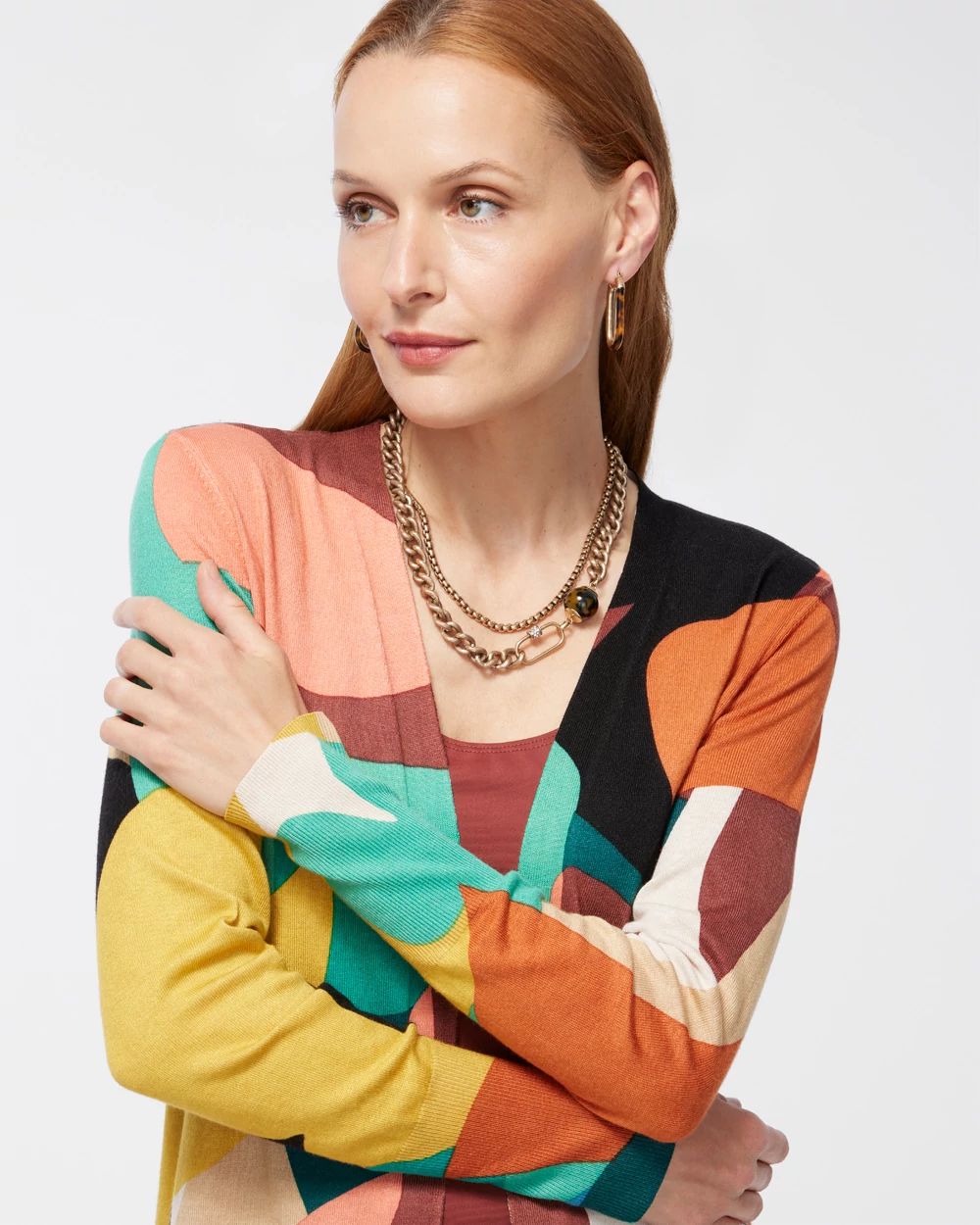 Spun Rayon Floral Midi Cardigan