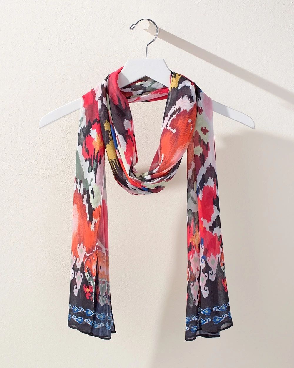 Ikat Print Oblong Scarf