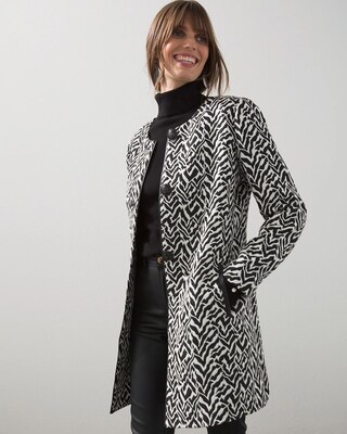Jacquard Zebra Print Topper