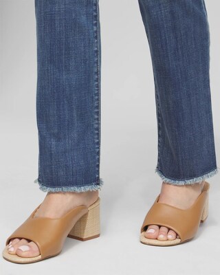 Girlfriend Fray Hem Jeans click to view larger image.