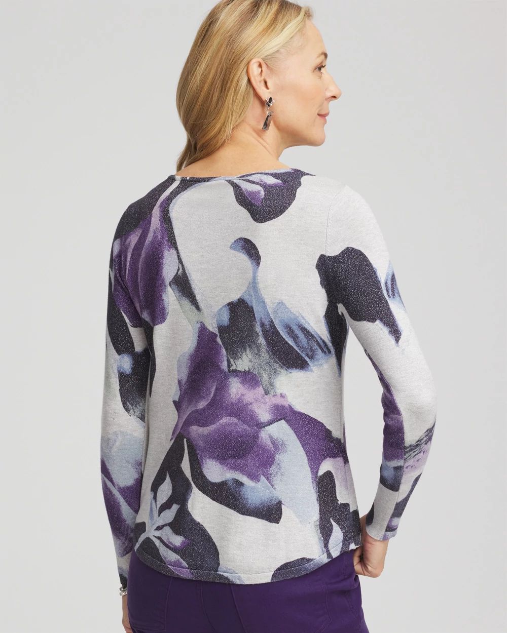 Ella V-Neck Pullover Sweater click to view larger image.