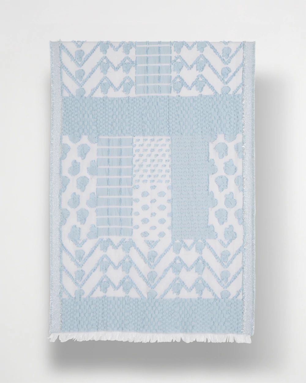 Jacquard Burnout Oblong Scarf click to view larger image.
