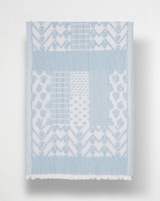 Jacquard Burnout Oblong Scarf click to view larger image.