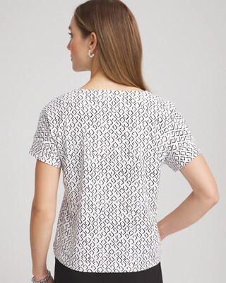 Zenergy® UPF Geo-Print Dolman Top click to view larger image.