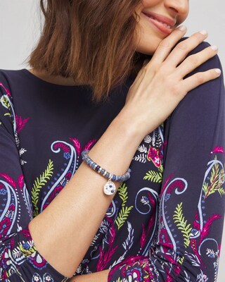 Blue Stone Stretch Bracelet