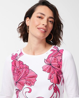 3/4 Sleeve Embellished Perfect Tee