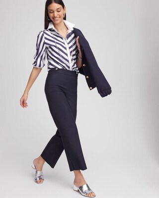 Brigitte™ Wide-Leg Cropped Pants click to view larger image.