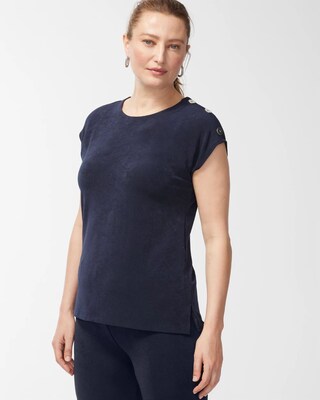 Travelers Button Sleeve Top