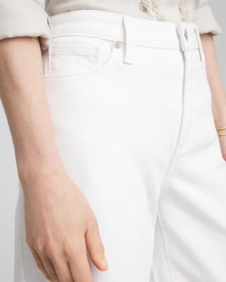 So Slimming® High-Rise Wide Cropped Jeans click to view larger image.