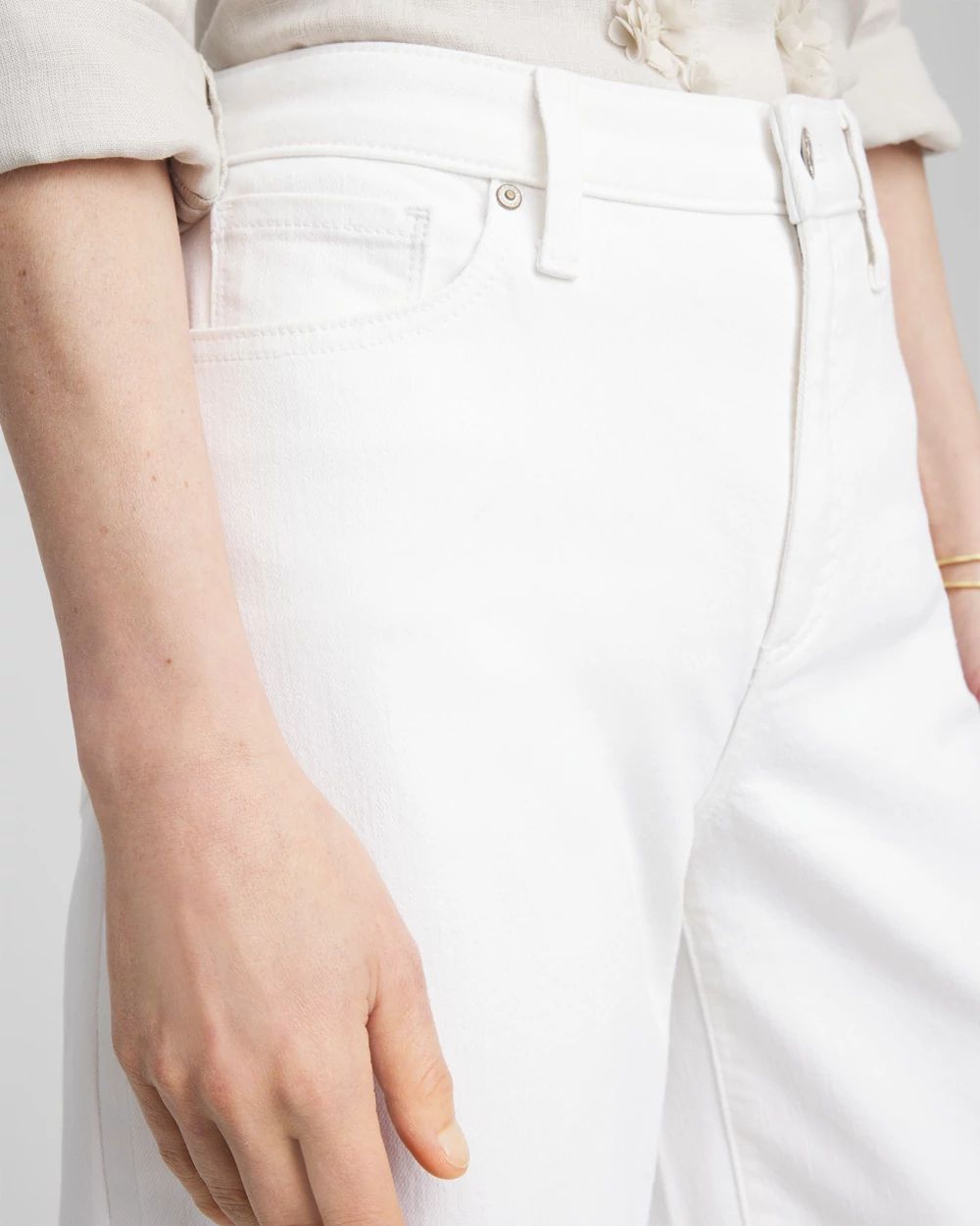 So Slimming® High-Rise Wide Cropped Jeans