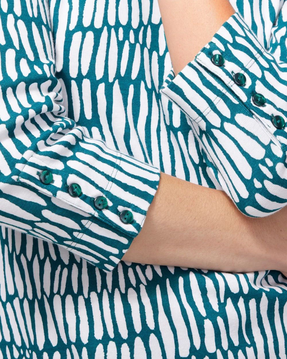 Pima Bicolor 3/4 Sleeve Everyday Tee