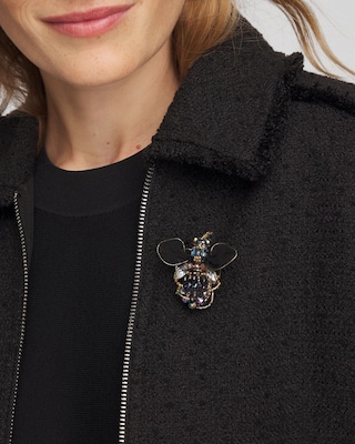 Beaded Bee Brooch click to view larger image.