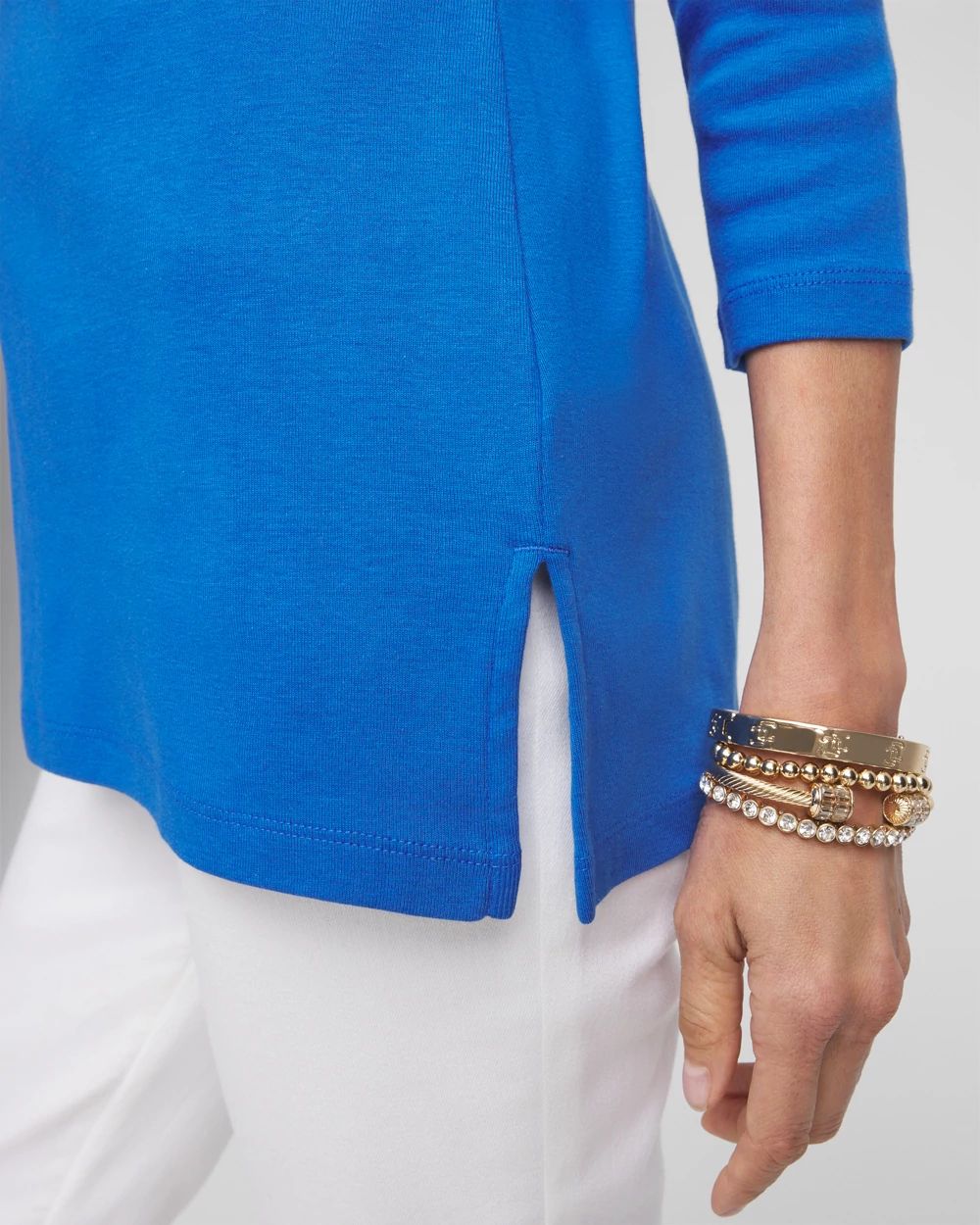 Pima Cotton Square-Neck Tunic