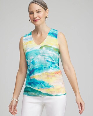 Spun Rayon Watercolor Tank