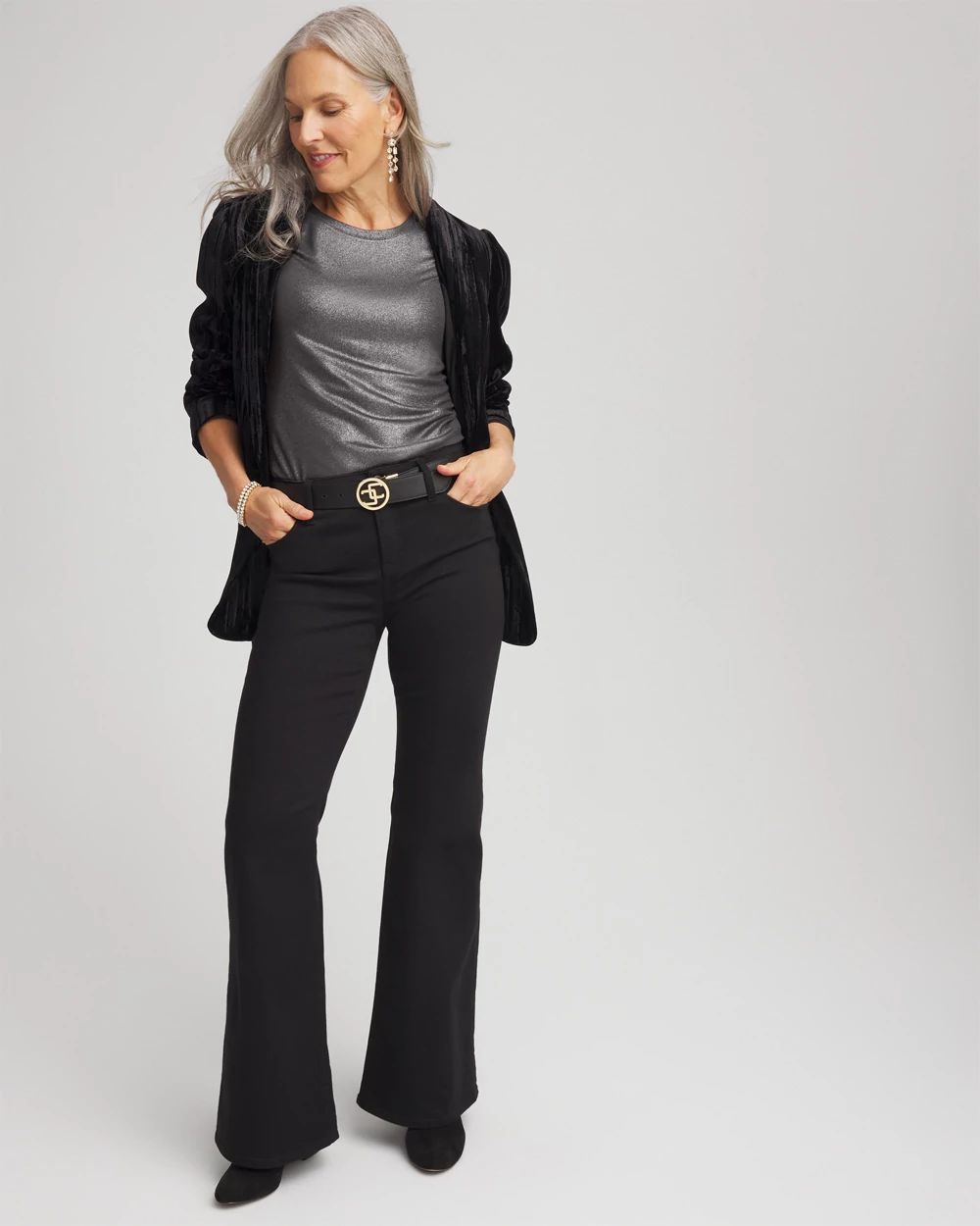 Touch of Cool™ Foil Long Sleeve Layering Tee click to view larger image.