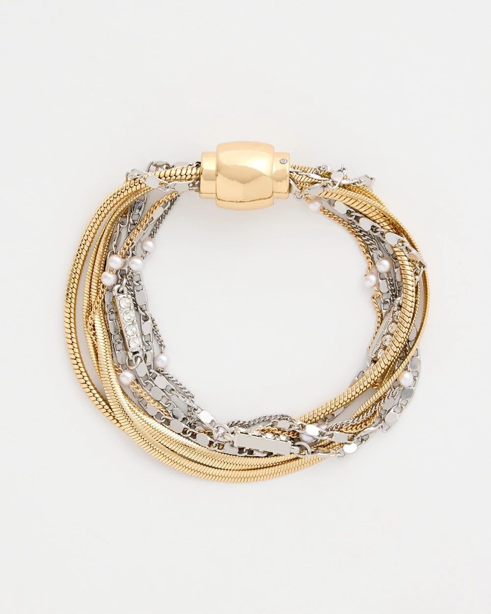 Mixed-Metal Magnetic Bracelet