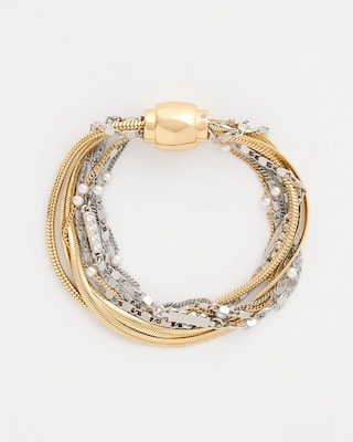 Mixed-Metal Magnetic Bracelet