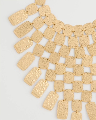 Chico's Originals Hammered Bib Necklace click to view larger image.