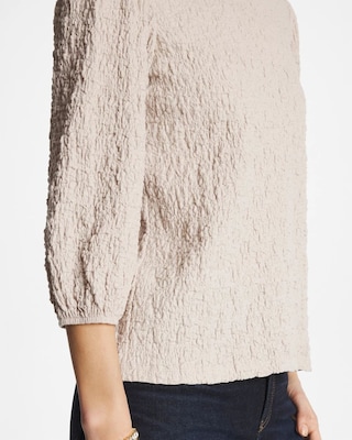 Textured Feminine Tee click to view larger image.