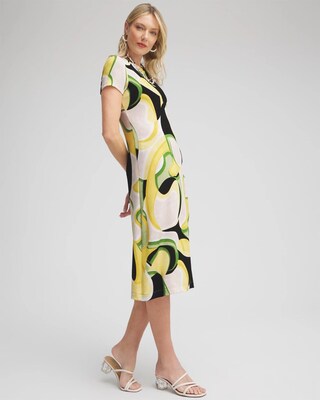 Travelers™ Abstract Cap Sleeve Maxi Dress