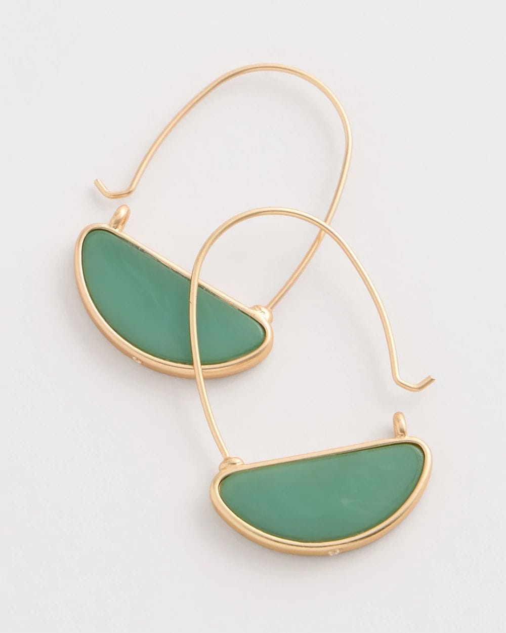 Resin Threader Drop Earrings